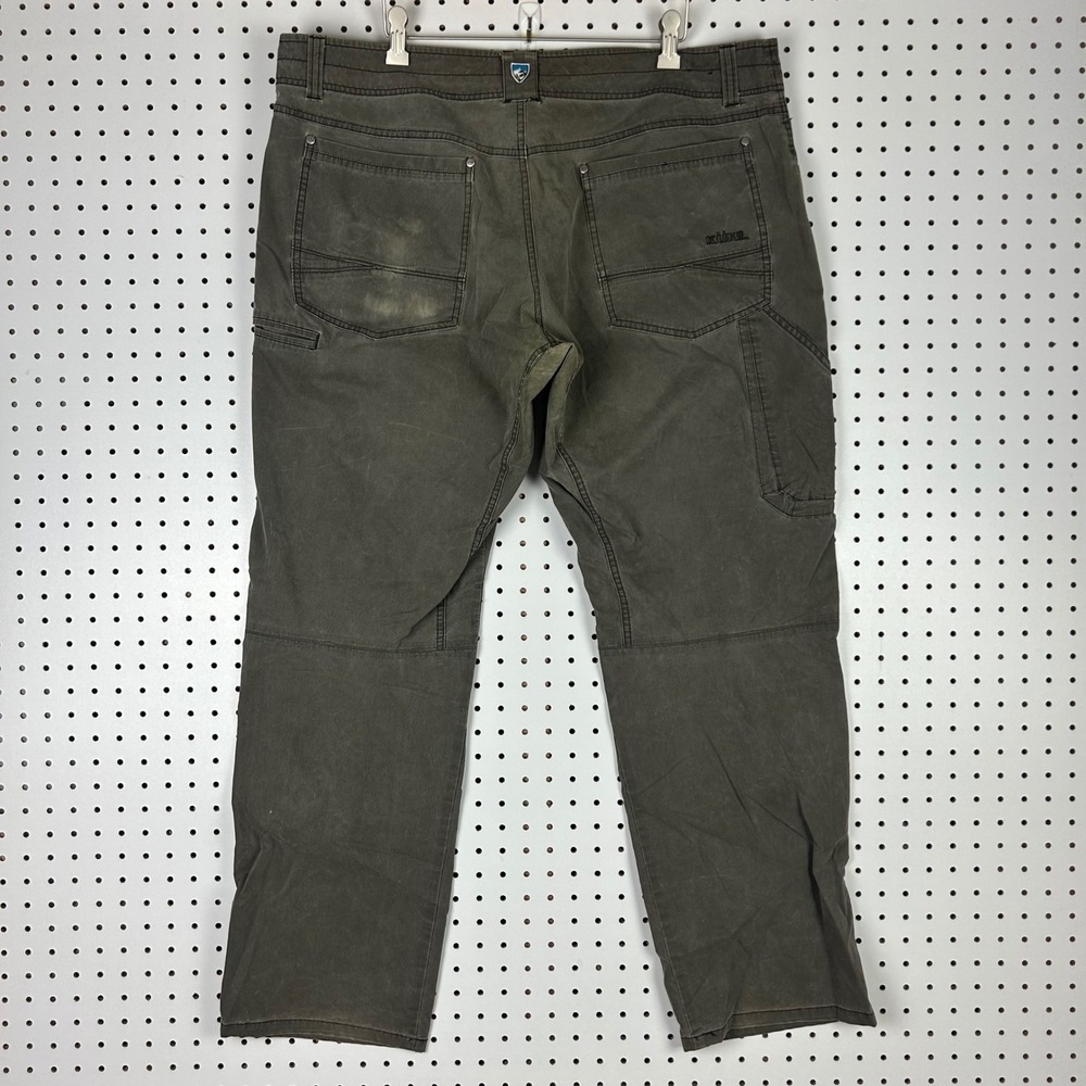 Kuhl Revolvr Mens 40x32 Brown Green Uberkuhl Stretch Hiking Pants 5132 Outdoor